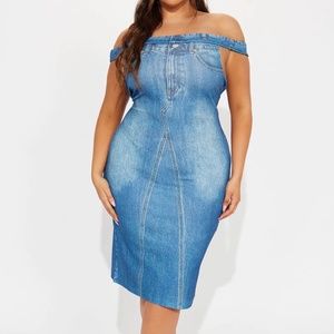 Fashion Nova Lennon Printed Midi Dress NWT Size 1X